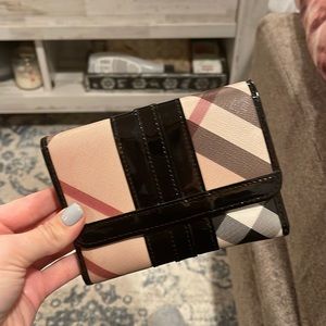 Burberry Fold Wallet with Separate Side for Change